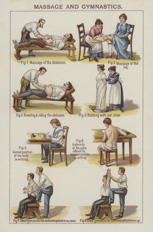 Massage en gymnastiek door English School