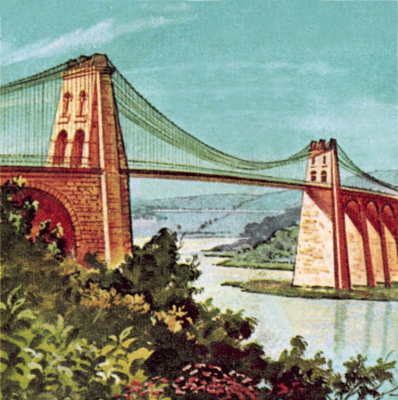 Menai hangbrug door English School