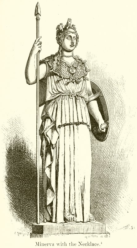 Minerva met de ketting door English School