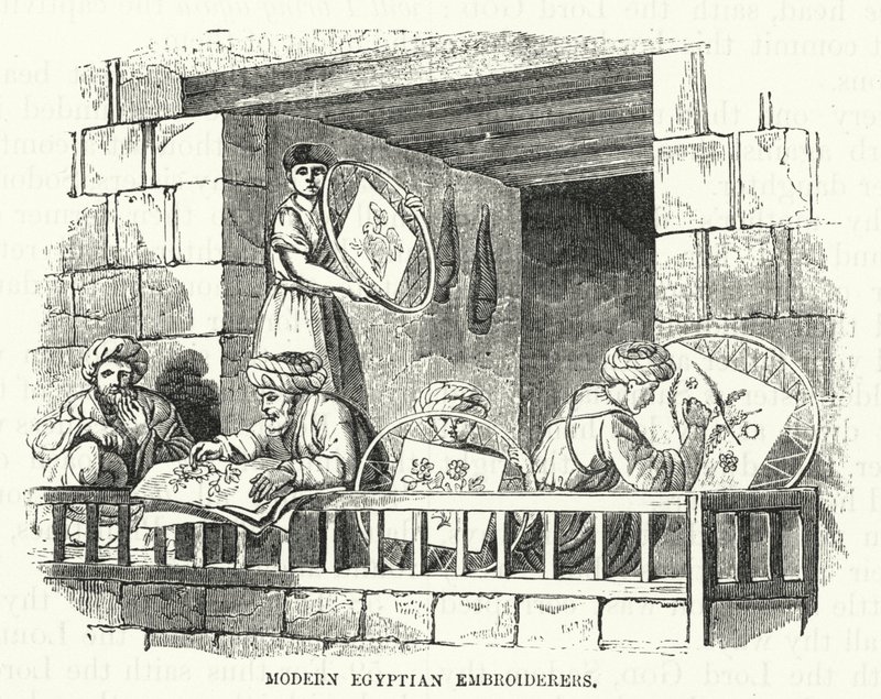 Moderne Egyptische borduursters door English School