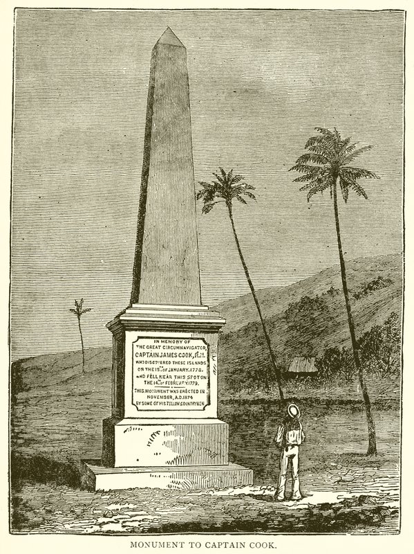 Monument voor Kapitein Cook door English School