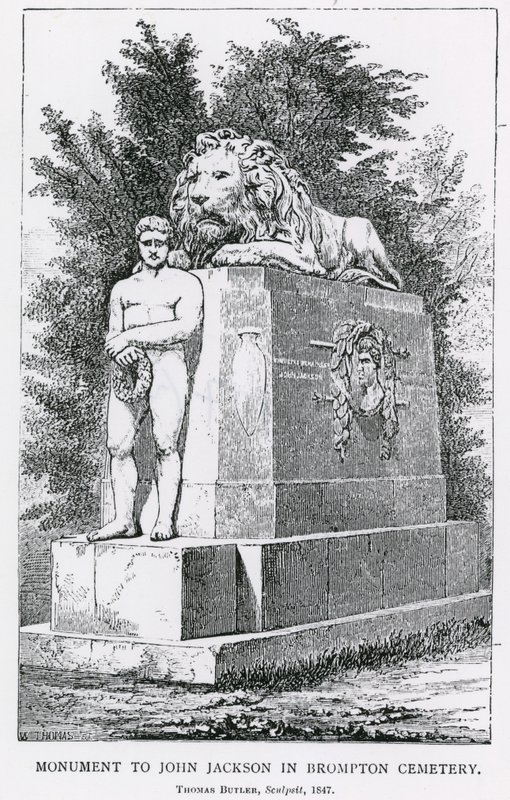 Monument voor John Jackson in Brompton Cemetery door English School