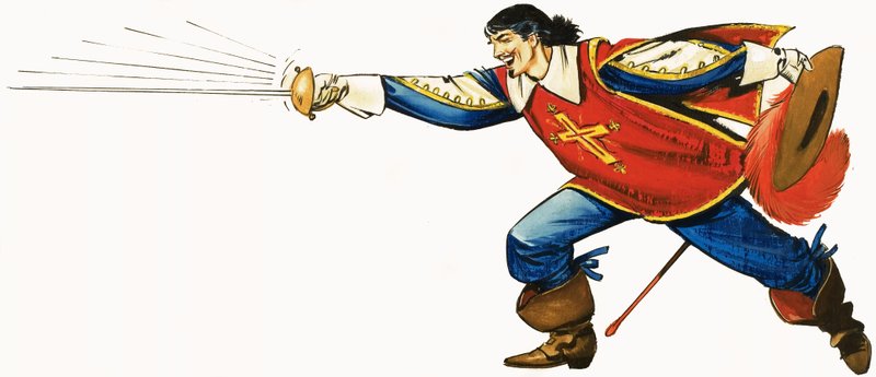 Musketier in actie door English School