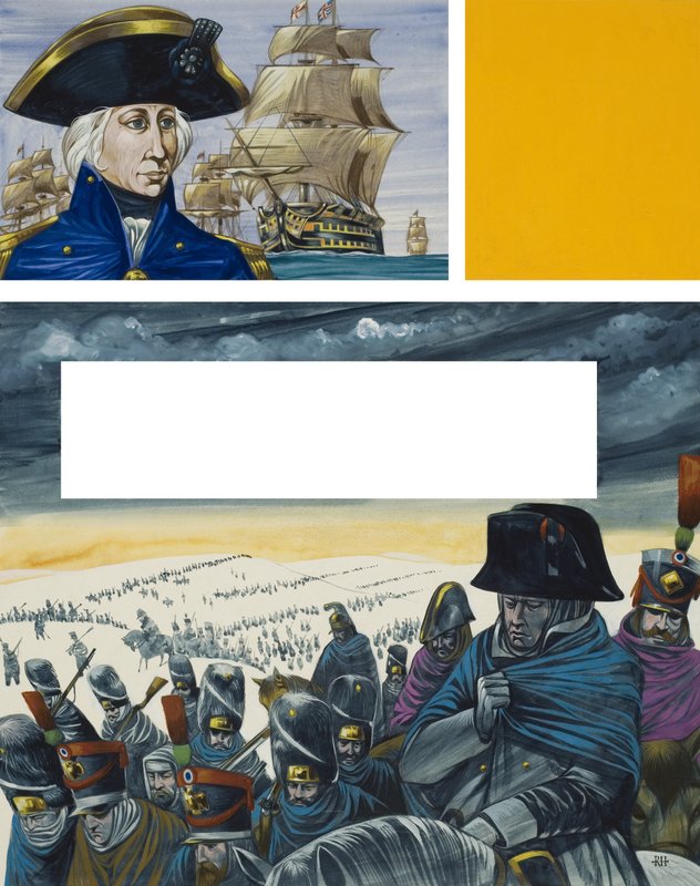 Nelson en Napoleon door English School