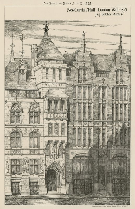 Nieuwe Curriers Hall, London Wall door English School