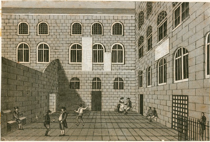 Newgate gevangenis door English School