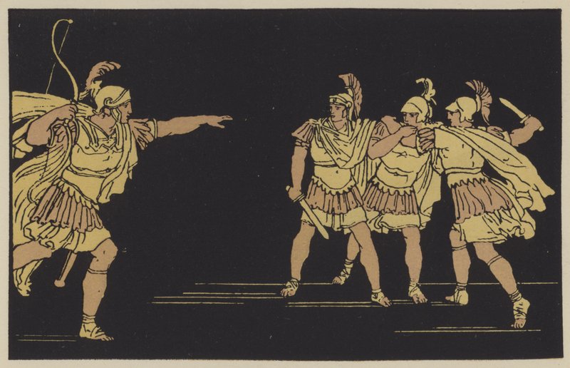 Nisus en Euryalus door English School