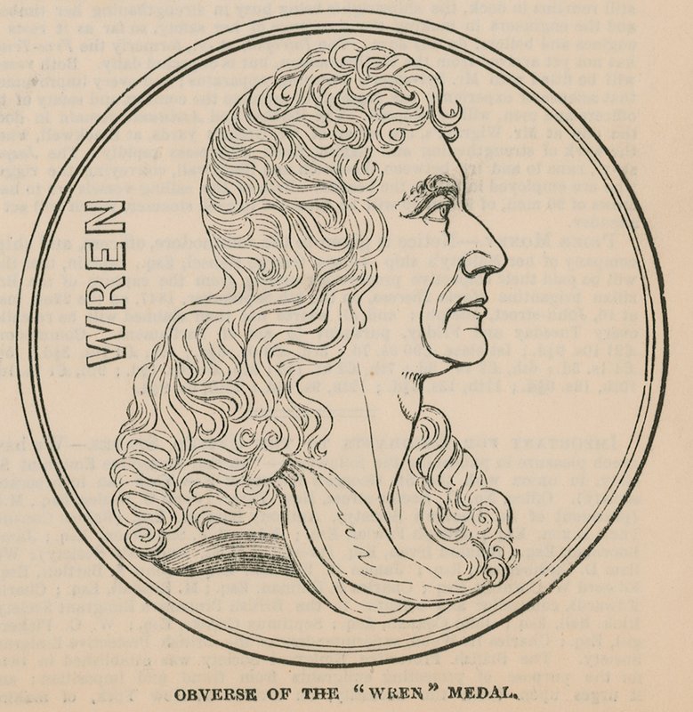 Voorzijde van de Wren Medaille door English School