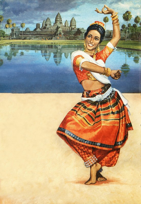 Odissi-dans van India door English School