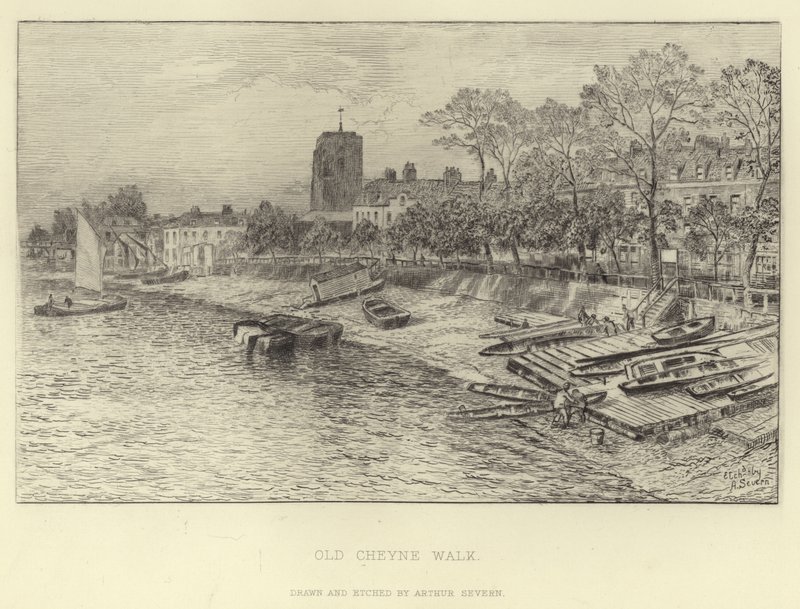 Oude Cheyne Walk door English School