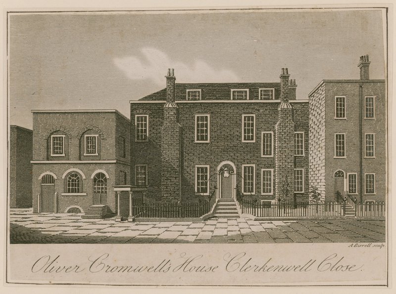 Huis van Oliver Cromwell, Clerkenwell Close, Londen door English School