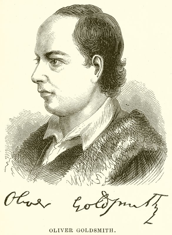Oliver Goldsmith door English School