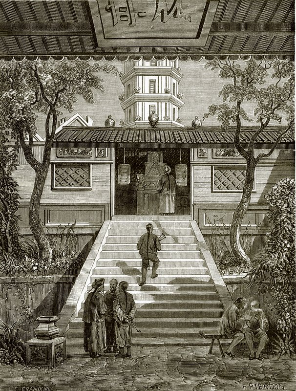 Pagode in Whampoa door English School