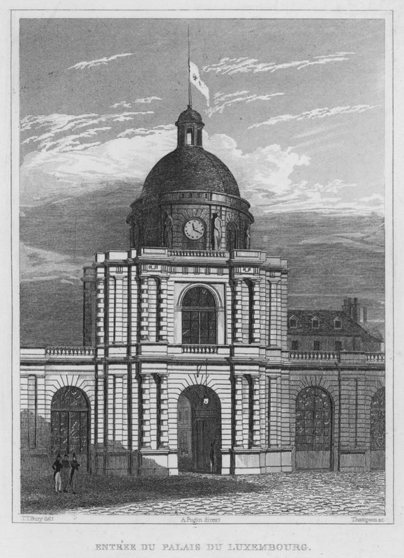 Parijs, Entree Du Palais Du Luxembourg door English School