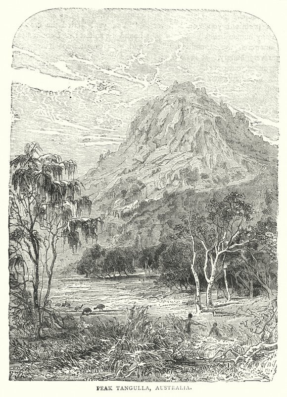 Piek Tangulla, Australië (gravure) door English School