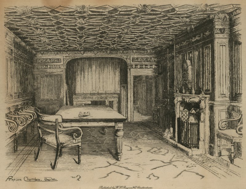 Pensionkamer, Grays Inn, Londen door English School