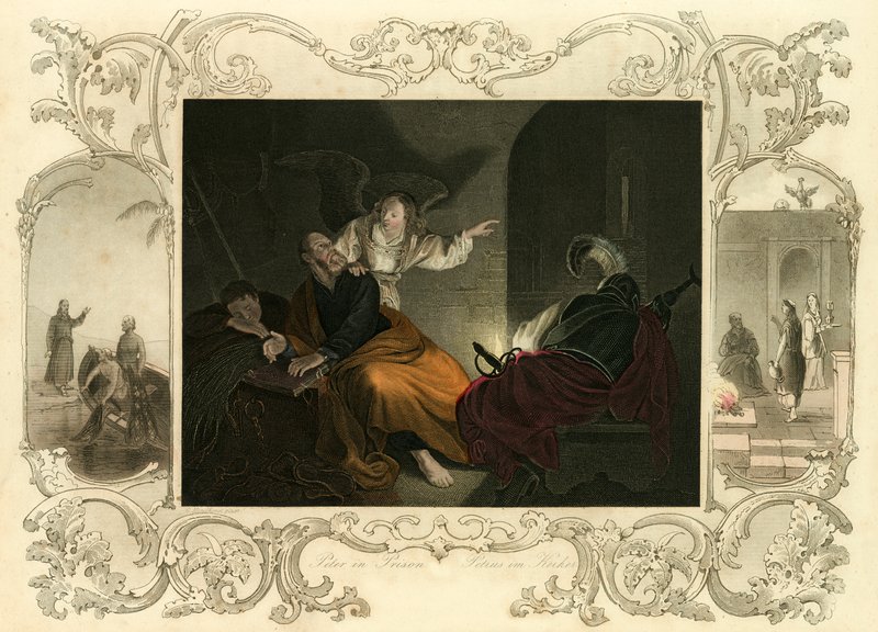 Petrus in de gevangenis door English School