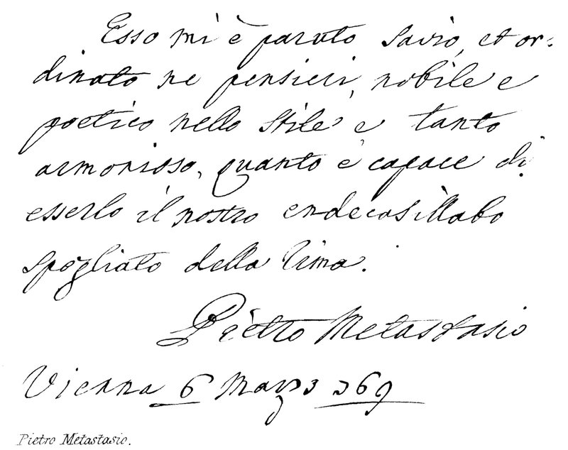 Pietro Metastasio door English School