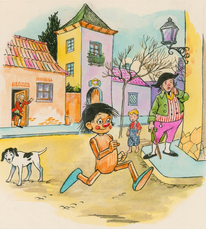 Pinocchio door English School