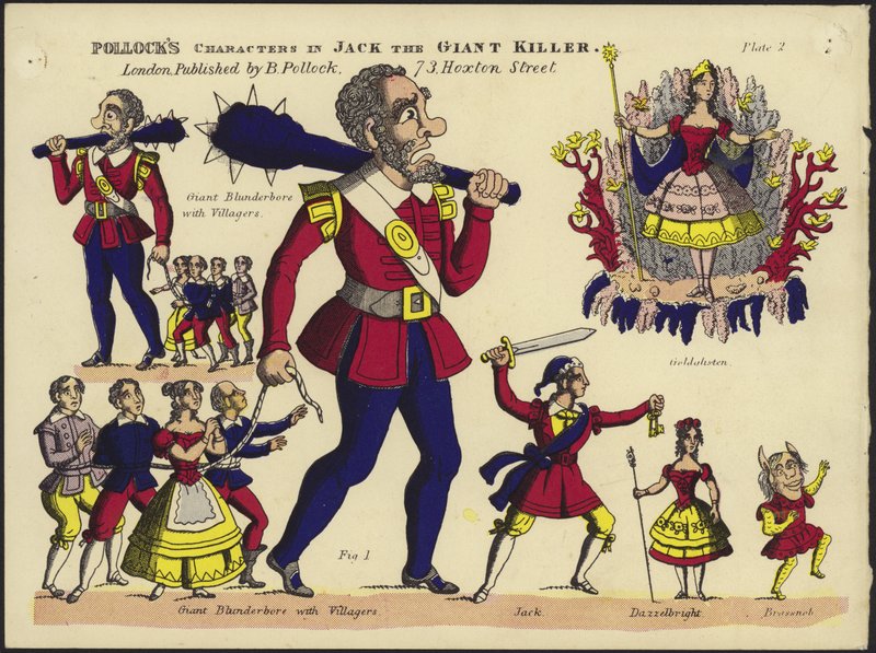 Pollocks personages in Jack the Giant Killer door English School