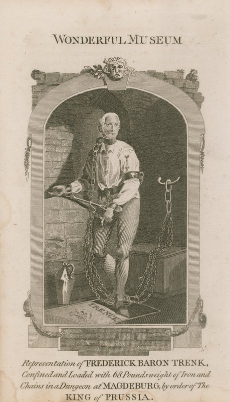 Portret van Frederick Baron Trenk door English School