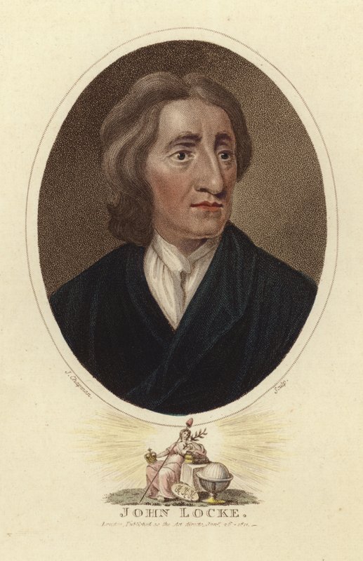 Portret van John Locke door English School