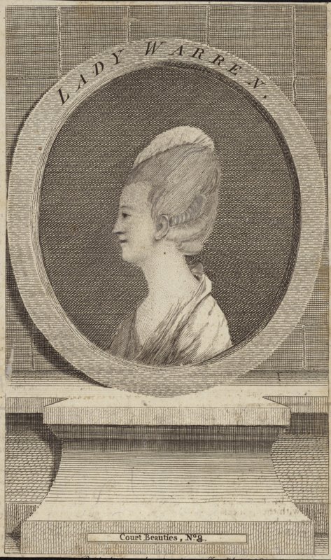 Portret van Lady Warren door English School