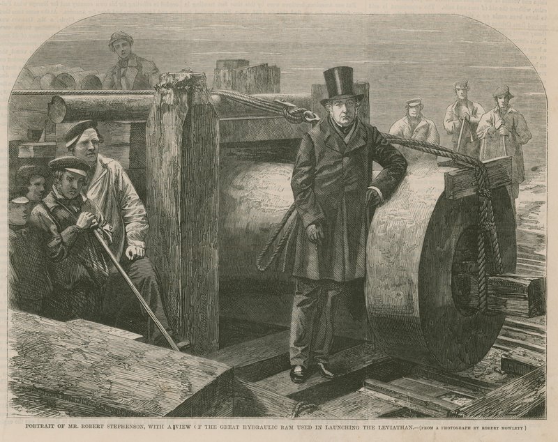 Portret van Mr Robert Stephenson door English School