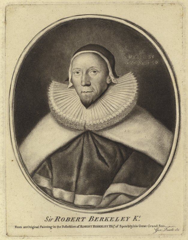 Portret van Sir Robert Berkeley door English School