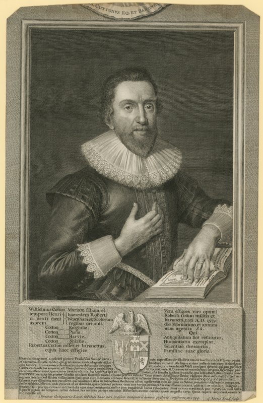 Portret van Sir Robert Cotton door English School