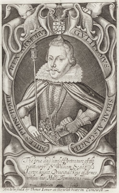 Portret van Sir William Segar door English School