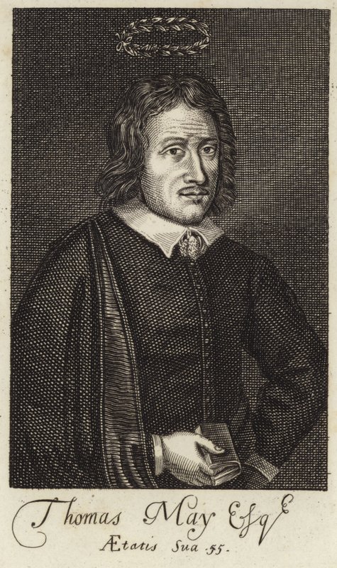 Portret van Thomas May door English School