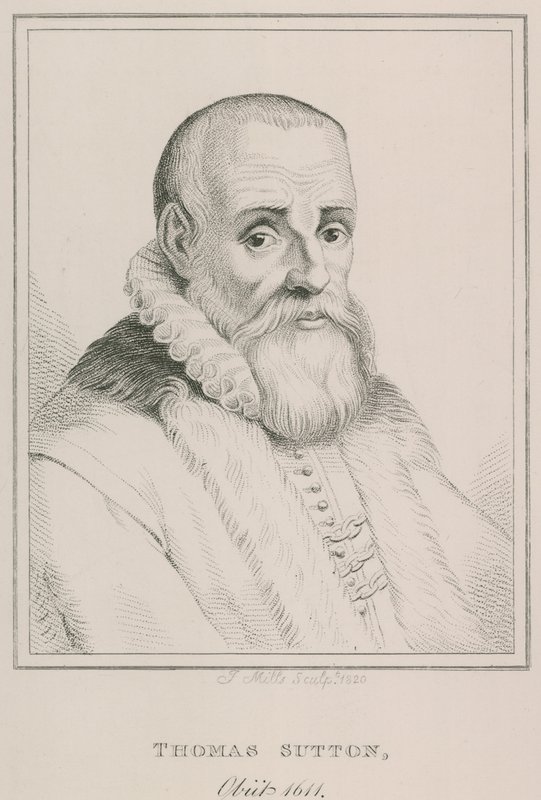 Portret van Thomas Sutton door English School