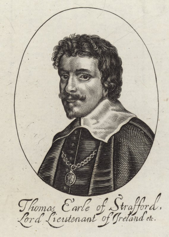 Portret van Thomas Wentworth door English School