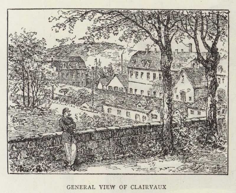 Prins Krapotkine in Clairvaux (gravure) door English School