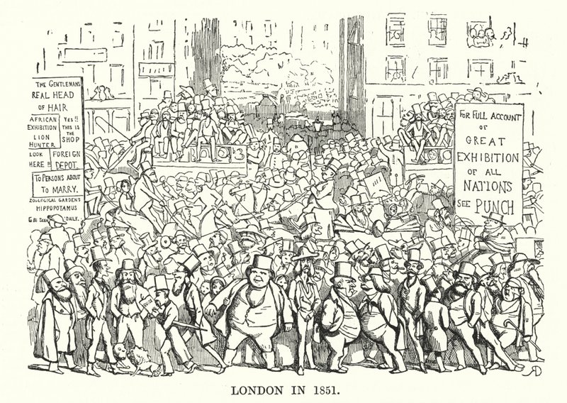 Londen in 1851 door English School