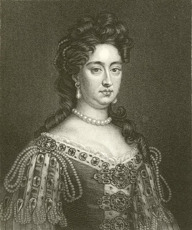 Koningin Mary II door English School