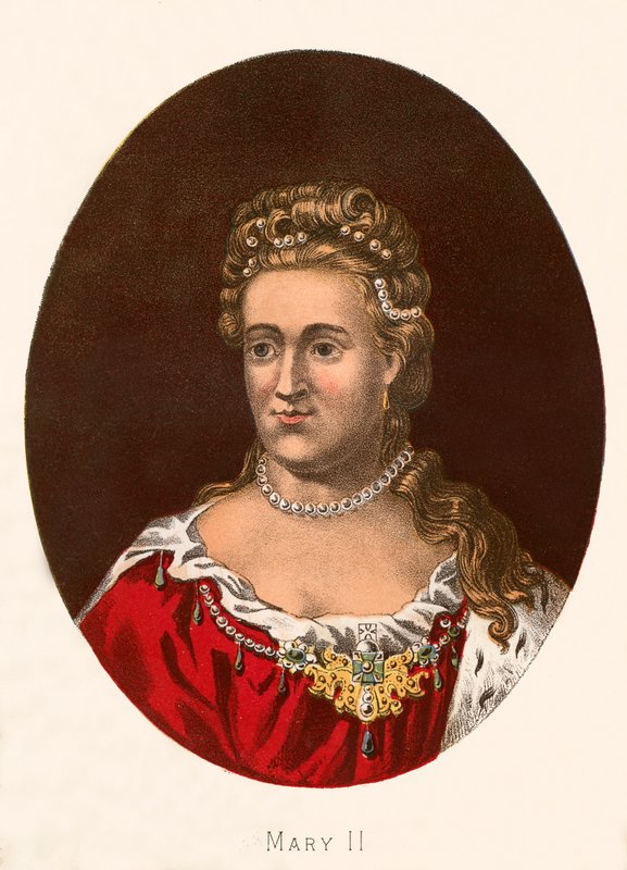 Koningin Mary II door English School