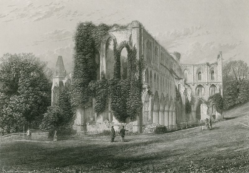 Rivaulx Abbey door English School