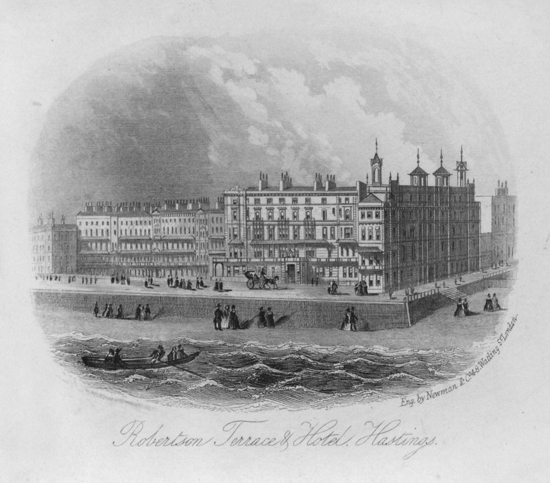 Robertson Terrace en Hotel, Hastings door English School
