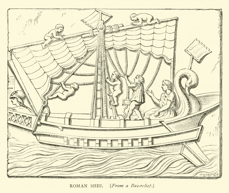 Romeins schip door English School