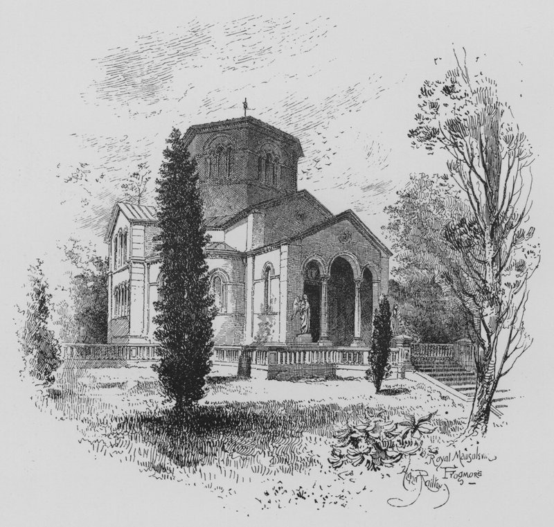 Koninklijk mausoleum, Frogmore (gravure) door English School