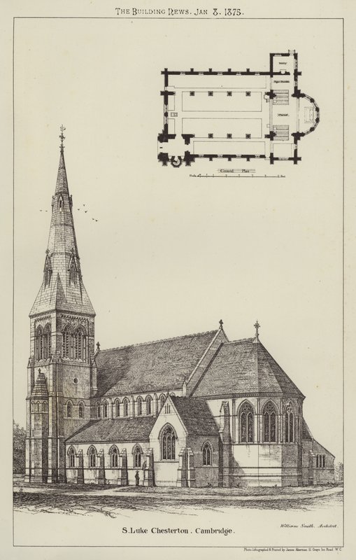 S Luke Chesterton, Cambridge (gravure) door English School