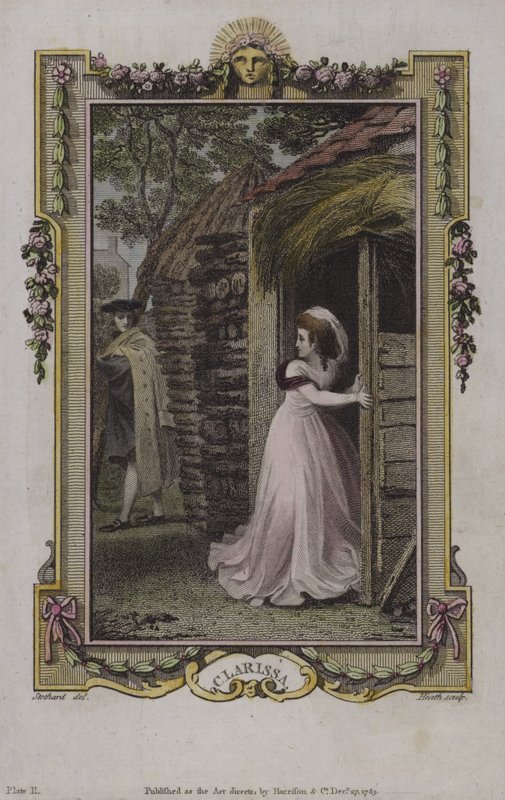 Scène uit Clarissa, door Samuel Richardson door English School