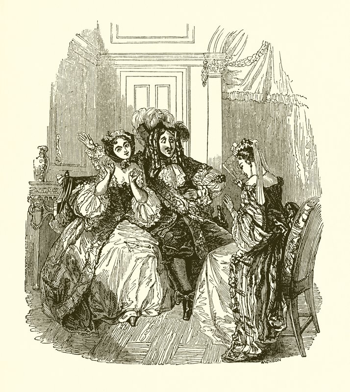 Scène uit Les Précieuses Ridicules door English School