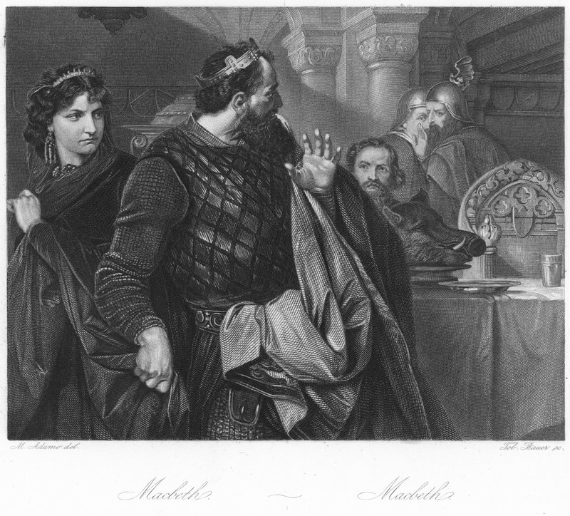 Scène uit Macbeth door English School