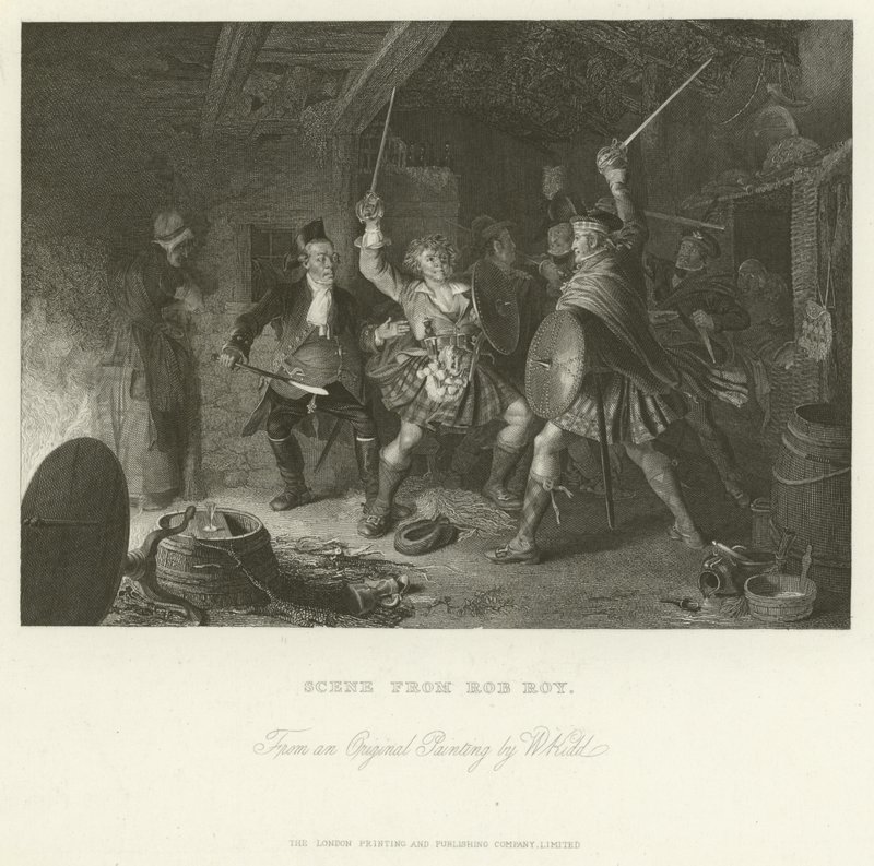 Scène uit Rob Roy door English School