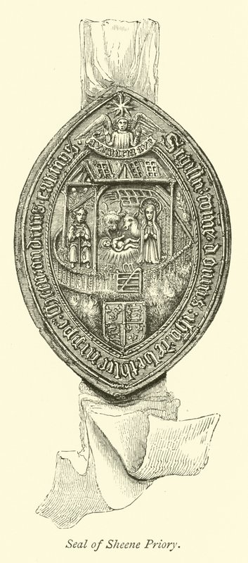 Zegel van Sheene Priory door English School