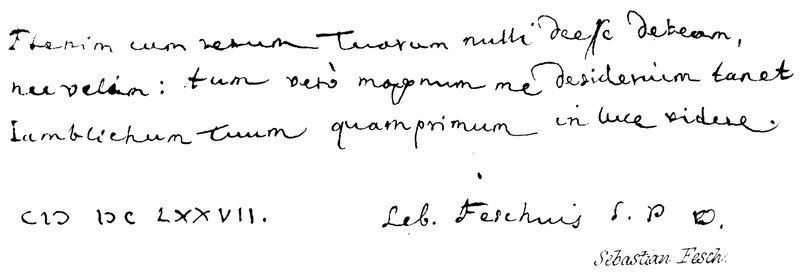 Sebastian Fesch door English School
