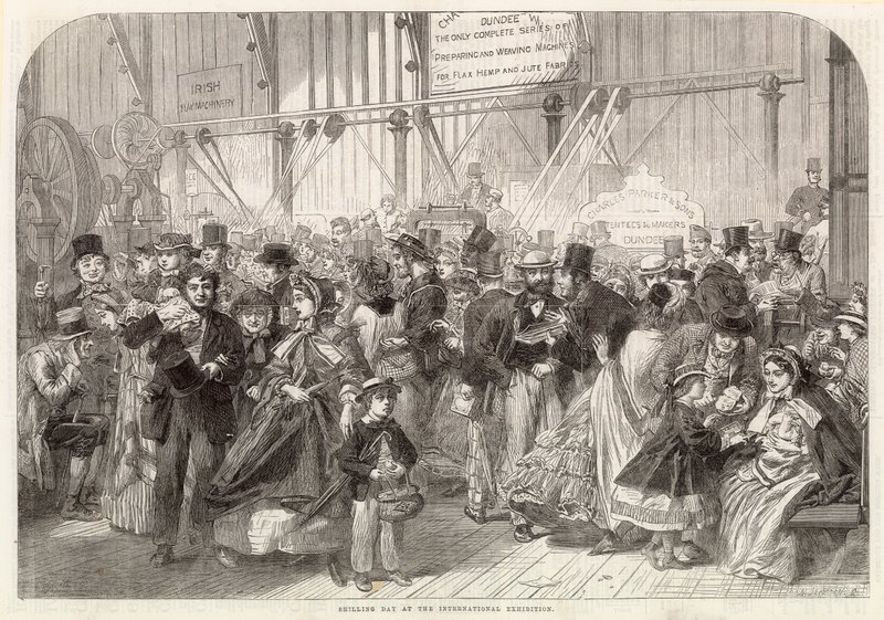 Shillingdag op de Internationale Tentoonstelling 1862 door English School
